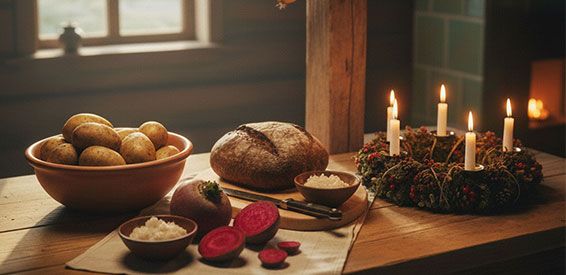 Brambory, řepa a cibule o adventu