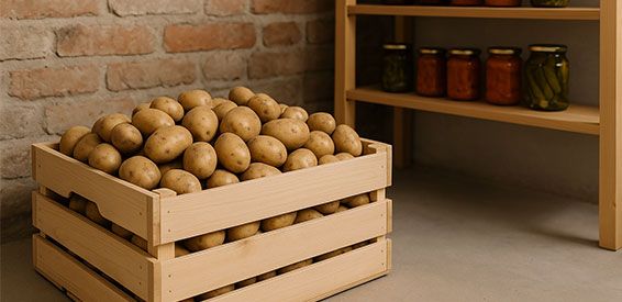 Brambory na uskladnění