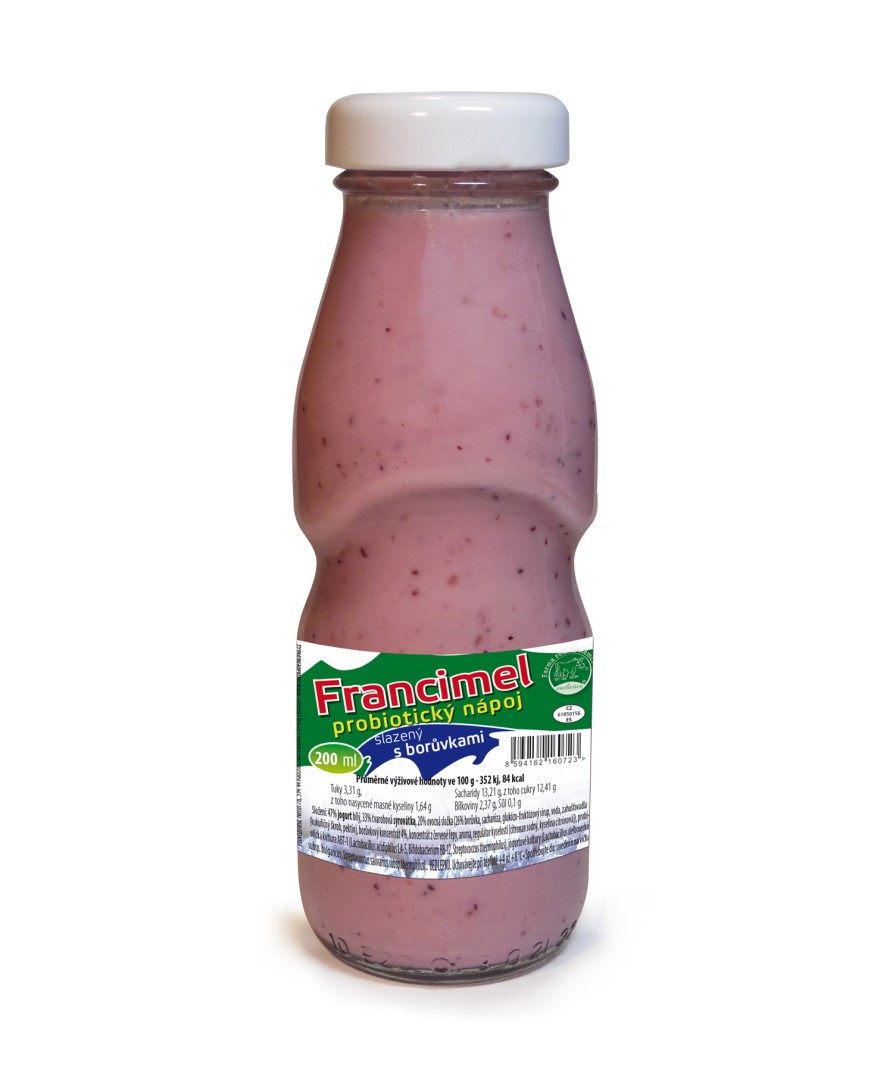Francimel - borůvkový probiotický nápoj